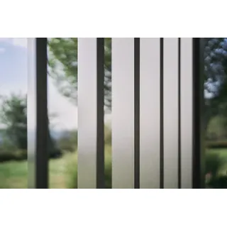 Biohort Lamellenwand 1 Stück 2,46 x 2,35 x 0,10 m Quarzgrau-Metallic