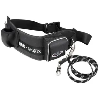 D&D Hands-free-Leinen Sports Active Walker schwarz schwarz