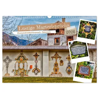 Calvendo Lustige Marterlsprüche (Wandkalender 2026 DIN A3 quer), CALVENDO Monatskalender