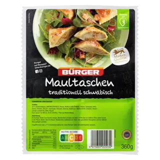 Bürger Schwäbische Maultaschen - 360 g Beutel