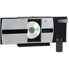 Bennett & Ross Ålesund Vertikal Stereoanlage mit CD/MP3-Player, USB und Bluetooth Silber
