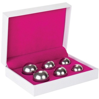 Lovelyness Beckenbodentrainer - Liebeskugeln aus Metall im 3er Set- Beckenbodentraining für Frauen, 28g, 44g, 64g