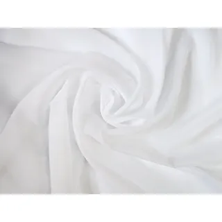Voile Stoff Meterware 280 cm Breite Gardinenstoff, Weiß - Weiß