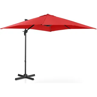 Uniprodo Uni_Umbrella_2SQ250RE Ø 250 cm Rot