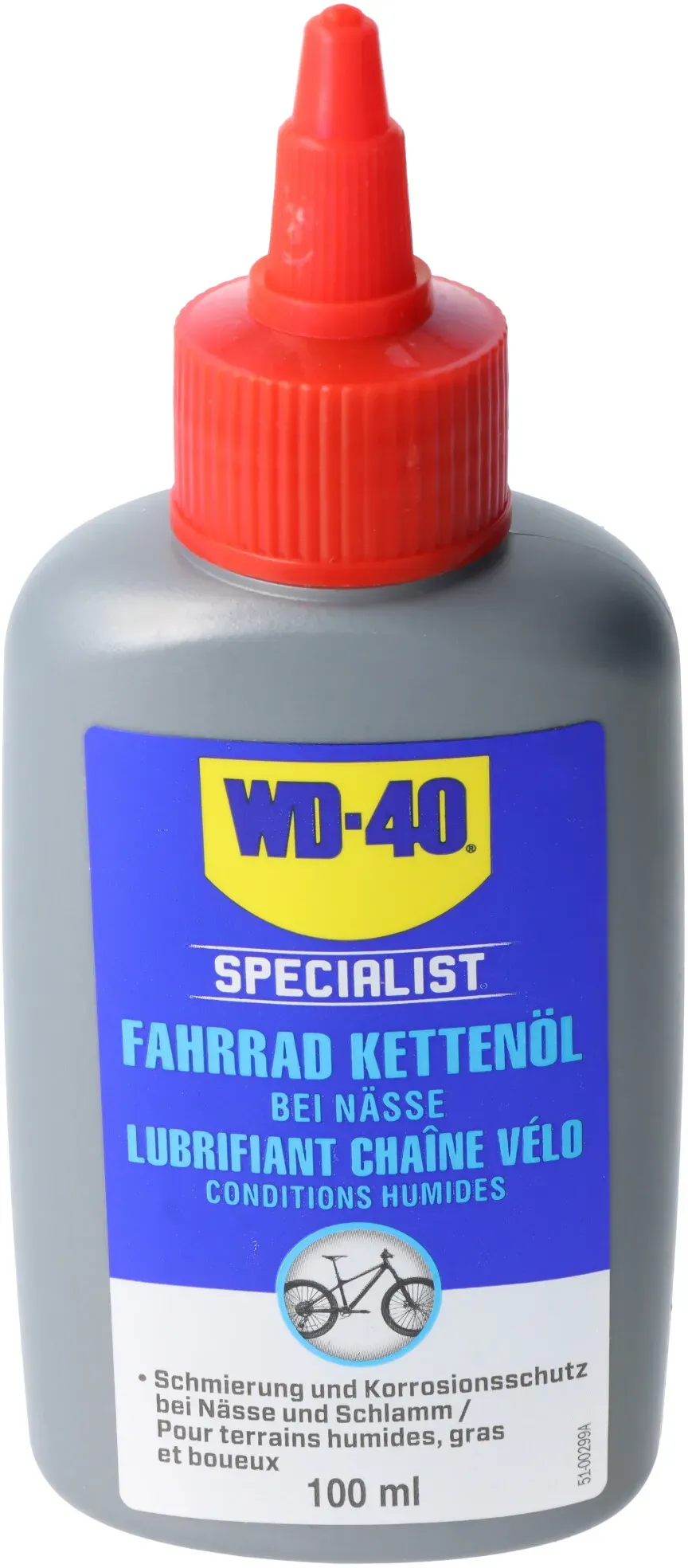 WD-40 BIKE Kettenöl, Fahrradketten Öl für feuchte Bedinungen, WD-40 WET, Korrosionsschutz bei Nässe und Schlamm