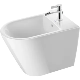 Duravit D-Neo 37x65cm, m HL, ÜL, Hahnlochbank, weiß