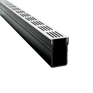 Entwässerungsrinne UD Pro 65 silber (L= 100 cm)