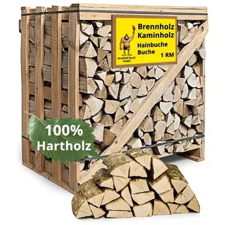 neandertaler feuer Brennholz Hainbuche 1 RM Box 500 kg