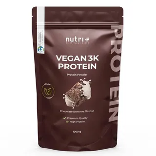 Nutri + Vegan 3K Protein Schoko-Brownie Pulver 1000 g