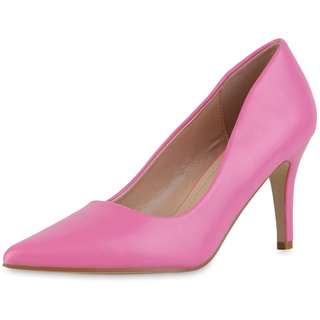 VAN HILL Spitze Pumps in Fuchsia