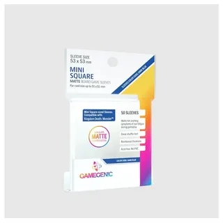Gamegenic Gamegenic, Matte Mini Square-Sized Sleeves, Sleeve Color Code: Dark Blue