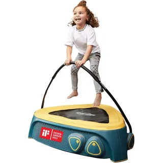 Berg Toys Berg Trampolin Hoppaa mit Griffstange 90 x 90 cm gelb