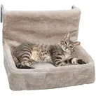Katzenbett Heizung - Heizungsliege Katze - Katzen Heizungsliege - Katzenliege Heizung - Katzenkorb Heizung - Für Katzen bis 15 kg - Katzenhängematte Heizung - Beige