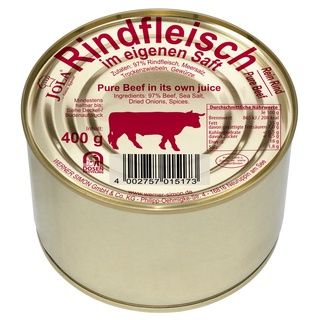 Jola Rindfleisch Ohne Schwarte Im Eigenen Saft (400 g)