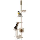 Lycce Katzenbaum TOWER Kratzbaum deckenhoch Sisal Plüsch  230-260 cm