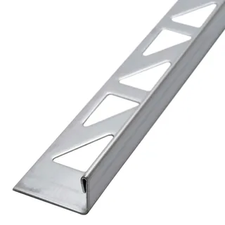 Dalsys Fliesenschiene Fliesenprofil Edelstahl L-Profil 2,5m x 10mm, Fliesenprofil