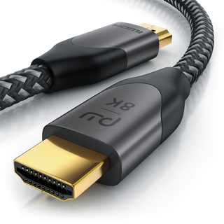 Primewire 8k HDMI Kabel 2.1 - 8K @ 120Hz 4K @ 240Hz mit DSC, HDMI 2.0a 2.0b, 3D, Highspeed Ethernet, HDTV UHD II, HDR-10+ - eARC, VRR, Dolby Vision