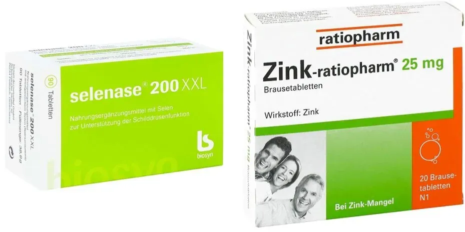 Selenase 200 XXL Tabletten + Zink-ratiopharm 25mg