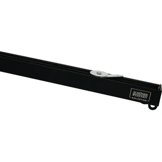 Schöner Wohnen Aluminium-Vorhangschienenset Emilia 1-läufig 160 cm Schwarz-Matt