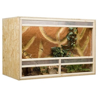 OSB Terrarium, Holzterrarium 150 x 60 x 80 cm mit Frontbelüftung