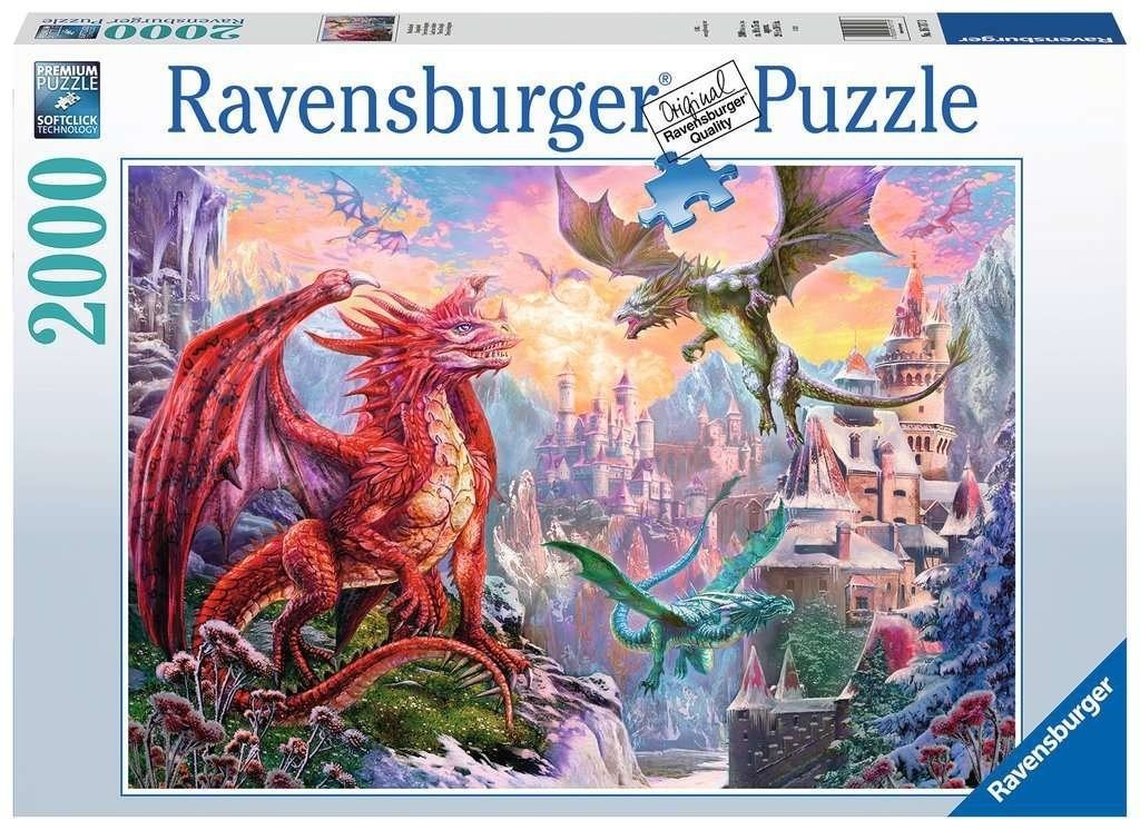 Ravensburger Puzzle Drachenland, Puzzleteile bunt