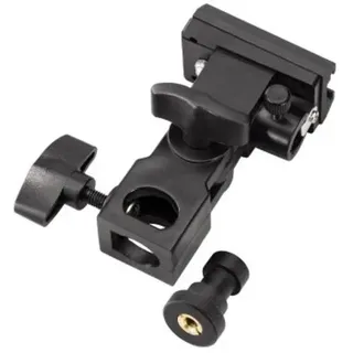 Hama Flash Bracket, Schwarz, Kunststoff