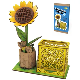 3D-Puzzle 3D Puzzle Holz, DIY-Blume Aus Holz, Modellbausätze Für Blumen