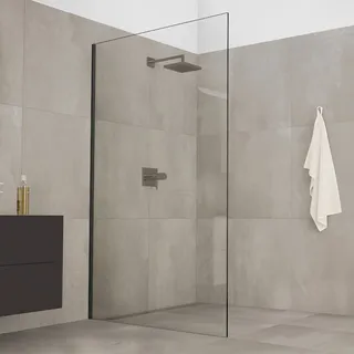 Koralle X88 Free WalkIn Duschwand Aufputz 120 cm VR20712020CA1, Duschkabinen, schwarz matt RAL 9005