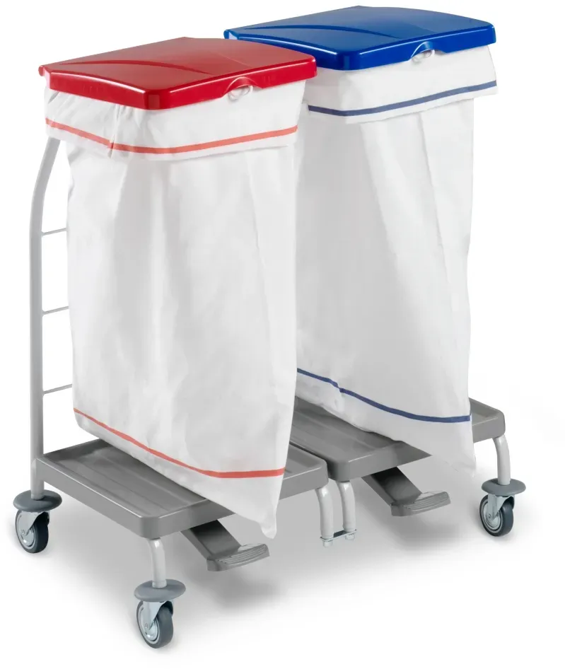 TTS Wäschesammler Dust 4163 mit Pedal – 2x70 L
