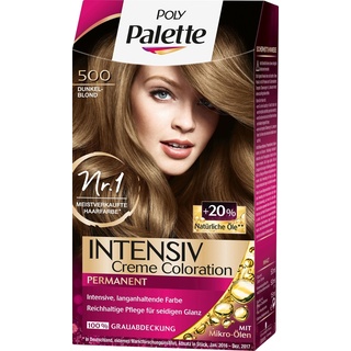 POLY PALETTE Intensiv Creme Coloration 500 Dunkelblond 115Ml Stufe 3