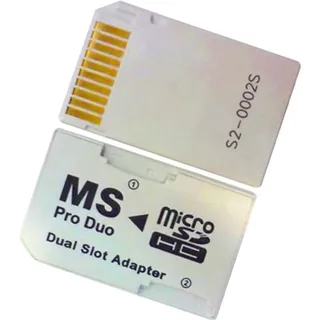 ProDuo auf Micro SD(HC) Adapter - Dual Socket f. PSP