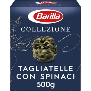 Barilla Hartweizen Pasta Collezione Tagliatelle con Spinaci, (1 x 500 g)