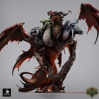 Infernal Dragon Tiamat (100mm base) von Rescale Miniatures aus Unchained Dynasty