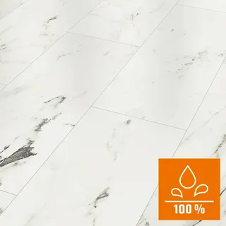 Classen Visio Grande Laminat 8 mm Wasserfest Marmor Weiß