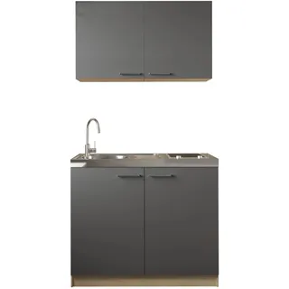 Respekta Küchenmöbel-Set 4 Merle 100 cm Grau