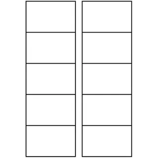 Avery Zweckform C32010-10 85 x 54 mm, beidseitig beschichtet - Visitenkarte din A4 weiß 10 St./Pack.