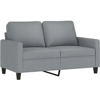 vidaXL 2-Sitzer-Sofa Hellgrau 120 cm Stoff