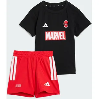 adidas Marvel Spider-Man T-Shirt-Set für Kinder schwarz|weiß 80-86cm 18M-2J