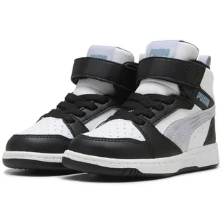 Puma Rebound V6 Mid Space Belle Sneakers Mädchen PUMA Black Lilac Crush White Purple schwarz|weiß|violett 24.5 (UK 7C)