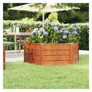 vidaXL Hochbeet Rostig 129 x 129 x 45 cm Cortenstahl