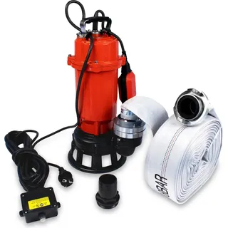 Grafner Profi Fäkalienpumpe 1500 Watt mit Schneidwerk und 30m Schlauch