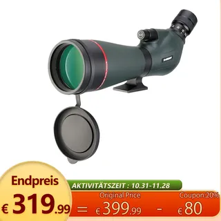 Svbony SV406P ED Spektive 20–60x80mm 1.25 Zoll Zoom-Spektive mit Dual Focus FMC