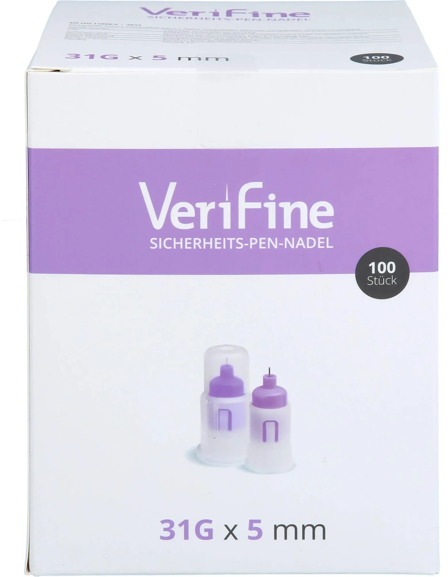 Verifine Sicherheits-Pen-Nadel 5 Mm X 31G 100 ST