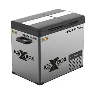 T.I.P. CROSS TOOLS Dualzone Kühlbox 39 Liter - Kompressor-Gefrierbox, bis -20°C, App-Steuerung, ICEBOX 50 DUAL,