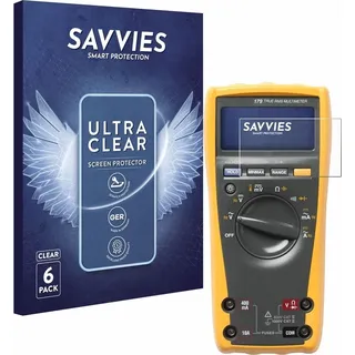 6x Für Fluke 179 Multimeter Schutzfolie Savvies Displayschutz Display Schutz Folie Klar Transparent