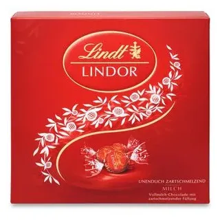 Lindt Pralinen Lindor Präsentbox, Vollmilch, 187g, 15 Kugeln