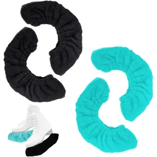 2 Paare kufenschoner schoner für Schlittschuhe Eishockey elastische für Damen He