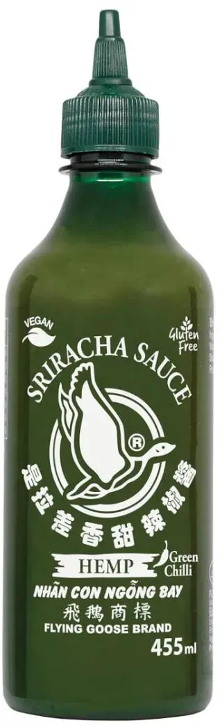 FLYING GOOSE Chilisauce, Sriracha mit Hanfsamenöl 1 x 455ml