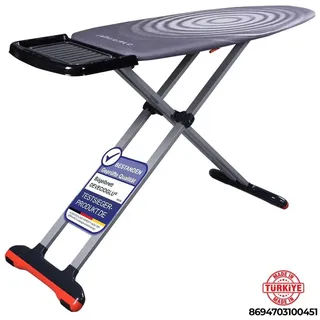 Harbinger Bügelbrett 46x127 cm, höhenverstellbar, rutschfest, für Dampfbügelstation, Ironing Board