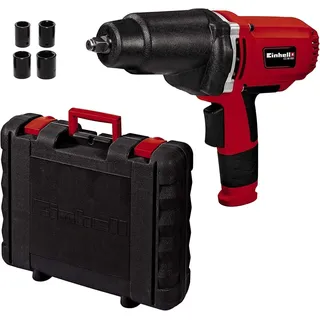 Einhell Kfz Schlagschrauber CC-IW 950 (950W, 2.300 1/min, 450 Nm, Softgrip, Wippschalter für Rechts-/Linkslauf, inkl. 4 Stecknüsse & Transportkoffer)